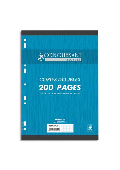 Lot de 200 copies doubles 21x29,7cm petits carreaux - Sélection d'Experts -  Esquisse au meilleur prix