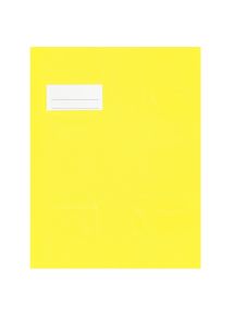Paquet de 10 protège-cahiers en PVC 21/100ème, pour format 17x22 cm, jaune