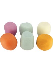 Set de 6 pots de 350 grammes de pâte à modeler vives