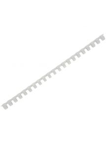 Boîte de 100 peignes à relier en  plastique 12mm blanc