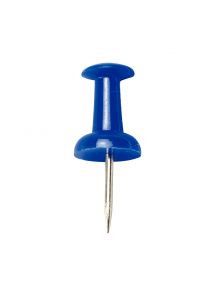 Epingle tête plastique, pointe acier, coloris assortis opaques, boîte de 100