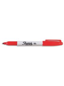 Marqueur permanent Sharpie pointe ogive, écriture fine, rouge