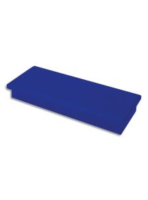 Aimant rectangulaire 23x55 mm, blister de 2, bleu