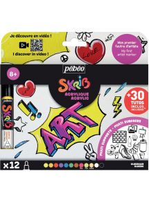 Set de 12 marqueurs acrylique