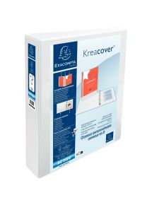 Classeur personnalisable A4+ 3 faces, 4 anneaux Ø40 mm, dos 6,4cm 