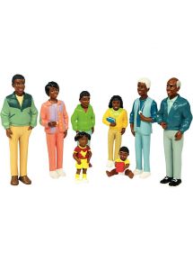 La famille africaine 8 figurines