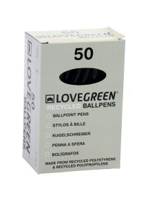 Boite de 50 stylos Lovegreen noir