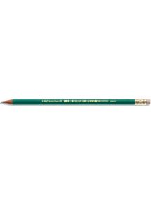 Crayon graphite Ecolution recyclé, mine HB, bout gomme