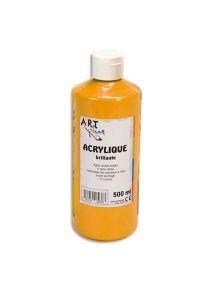 Peinture acrylique brillante, flacon 500ml, orange