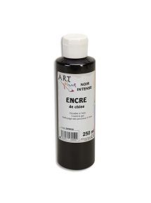 Encre de Chine noire, flacon 250ml