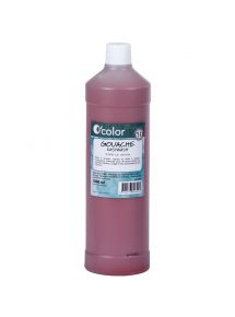 Gouache, flacon de 1l, terre de sienne