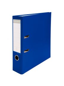 Classeur à levier polypropylène, 29x32cm, dos de 8cm, bleu foncé