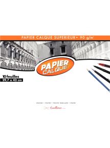 Calque 90g, format 29,7x42cm, pochette de 10 feuilles