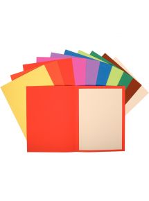 Paquet de 100 sous-chemises FLASH en carte recyclée 80g, coloris assortis