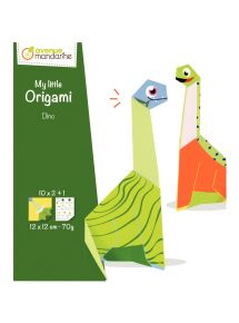 Pochette de 20 feuilles origami little dinosaure