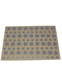 Pochette de 672 gommettes étoiles métallisées argentées