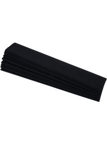 Paquet de 10 feuilles crépon supérieur 250x50 noir