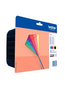 Cartouche jet d'encre Brother LC223VALBP, multipack noir et couleurs