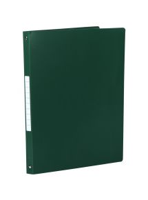 Classeur 21x29,7cm souple, 4 anneaux, dos étroit, vert