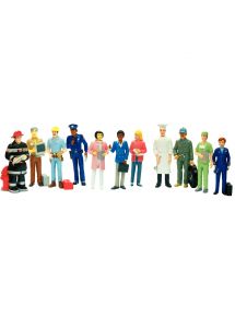 Lot de 11 personnages les métiers