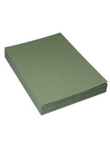 Plat de couverture grain cuir, format 21x29,7cm, vert, boîte de 100