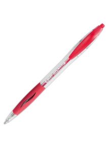 Stylo bille pointe moyenne Atlantis, écriture 1 mm, rouge