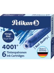 Etui de 6 cartouches d'encre bleue roi