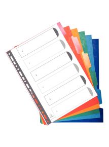Jeu de 6 intercalaires réutilisables en carte lustrée