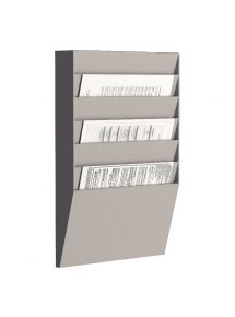 Trieur mural 6 compartiments à l'italienne gris