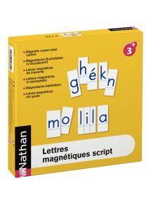 Lettres magnétiques script, 172 pièces