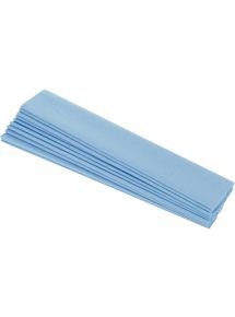 Paquet de 10 feuilles de papier crépon, 2x0,5 m, bleu clair