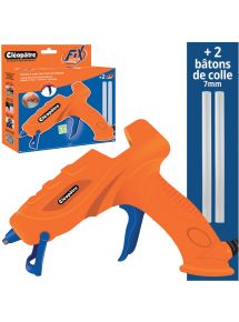 Pistolet colle sous blister + 2 bâtons offerts