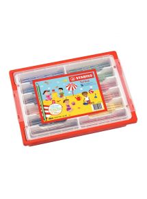 Crayon de couleur Trio, gros module, schoolpack de 96