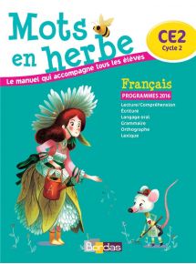 Mots en herbe CE2 - 2016 - Manuel numérique enseignant et ses ressources collectives