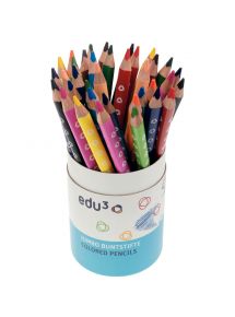 Pot de 36 crayons de couleur jumbo triangulaire assortis