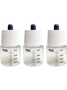 Lot de 3 Flacons vides 45ml pour encres