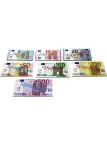 Sachet de 140 billets euros assortis