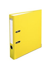 Classeur à levier pour format A4, dos 5 cm, jaune
