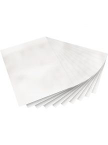 Pochette de 10 feuilles transparentes électrostatiques pour vitrail format 23 x 33 cm