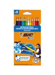 Crayon de couleur Aquacouleur, étui de 12