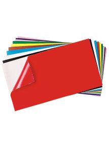 Feutrine adhésive, format 45x25cm, couleur assortie, sachet de 10 