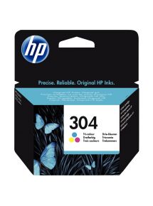 HP 304 cartouche d'encre trois couleurs authentique (N9K05AE)