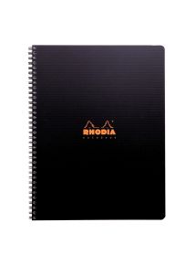 Cahier 21X29,7cm, RHODIACTIVE Notebook 160 pages perforées, couverture polypropylène, petits carreaux