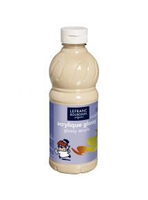 Peinture acrylique Glossy, flacon de 500ml, pêche