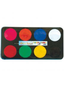 Maquillage en palette, Arc en Ciel Snazaroo 8 couleurs