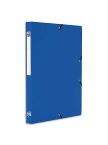 Boîte de classement Memphis polypro 24x32cm, dos de 2,5cm, bleu