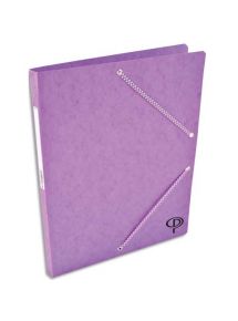 Chemise simple à élastique 24x32cm, carte lustrée, violet