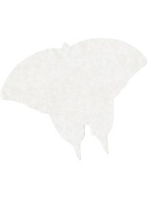 Sachet de 48 papillons en papier diffuseur blanc format 23 x 18 cm