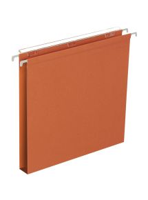 Paquet de 25 dossiers suspendus en kraft recyclé 230g pour tiroir, dos 30 mm
