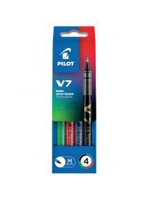 Boîte de 4 stylos V7 assortis